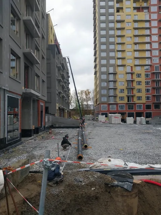 Работа с трубопроводами между корпусами